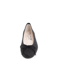 Bingo Textured Leather Ballet Flat