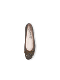 Country Textured Leather Ballet Flat