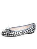 Bingo Textured Leather Ballet Flat